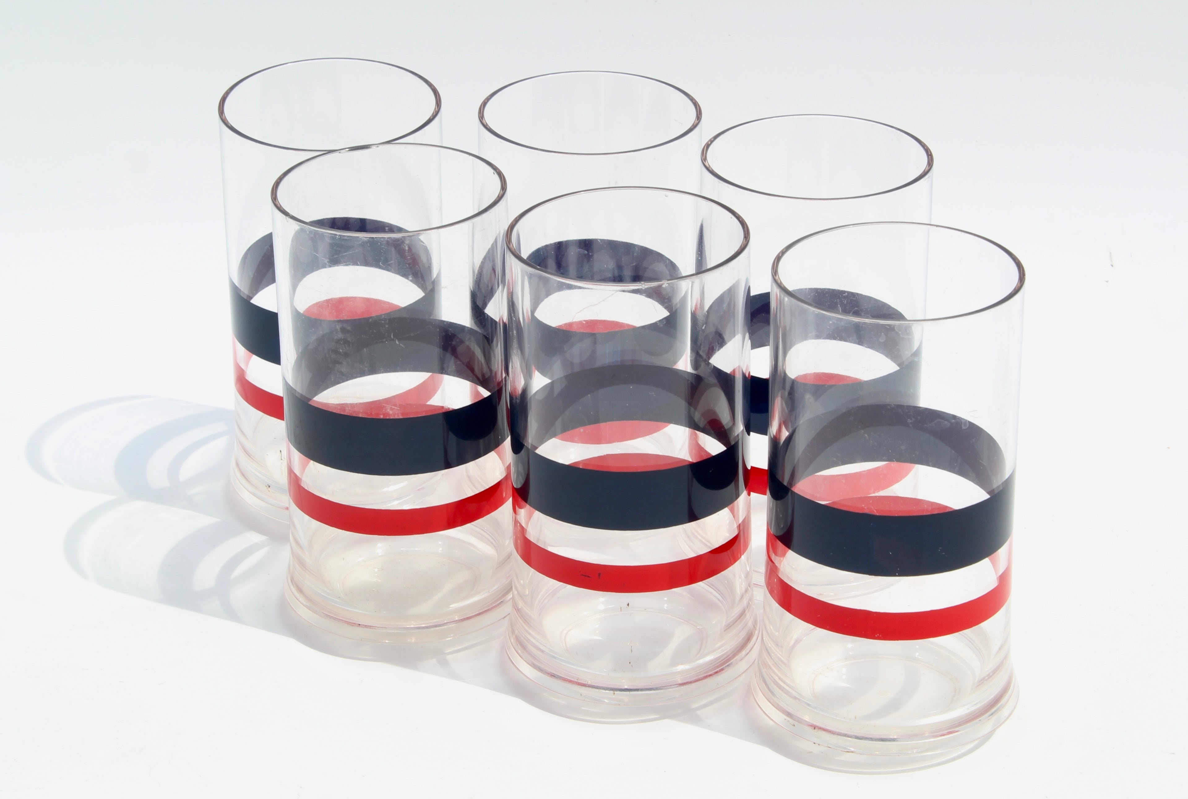 Vintage Guzzini 'Pagoda' Tumblers by Paolo Tilche