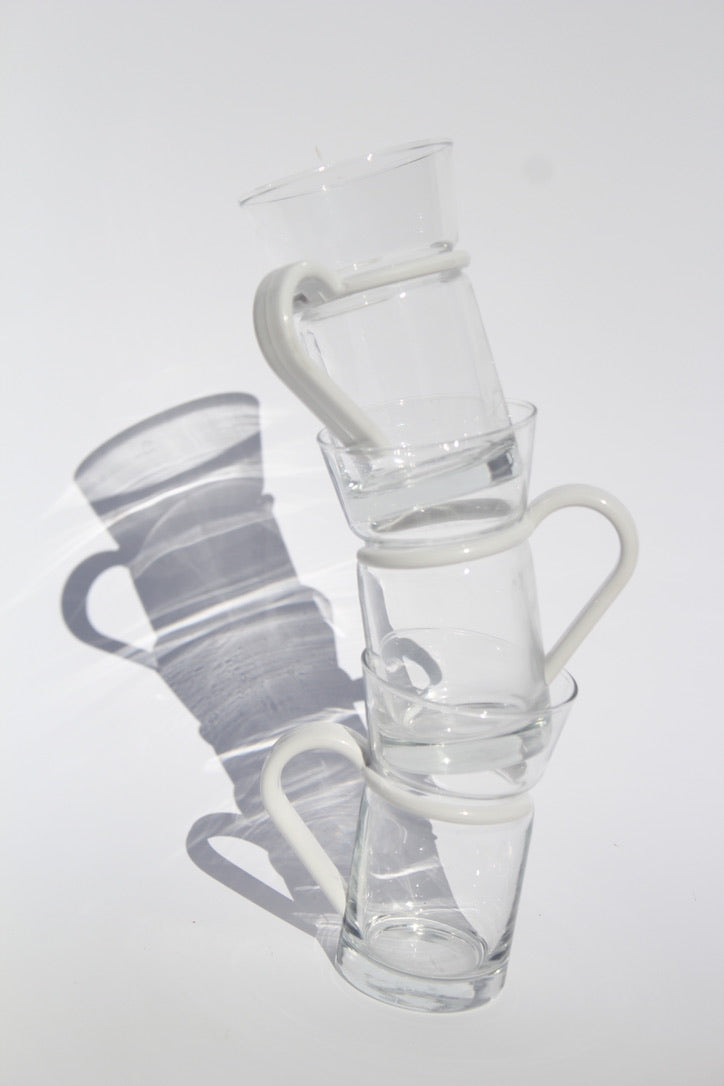 Glass coffee mugs