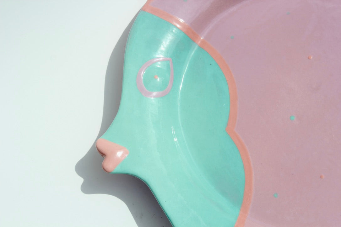 Julie Sanders Cyclamen Fish Plate