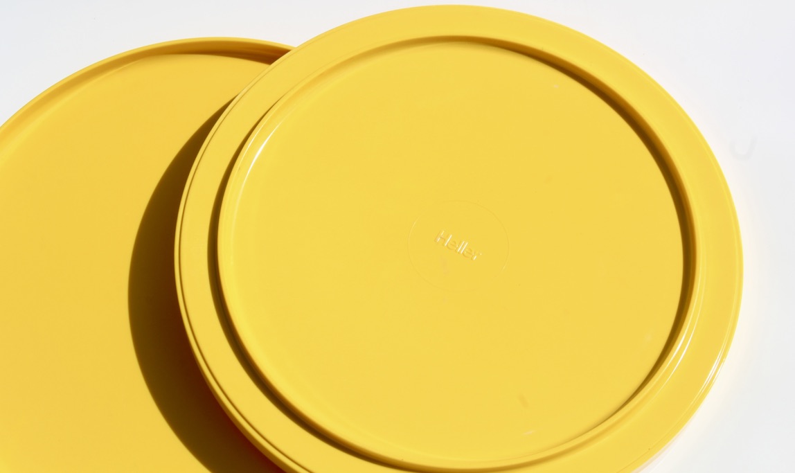 1960s Massimo Vignelli for Heller Yellow Serving Tray