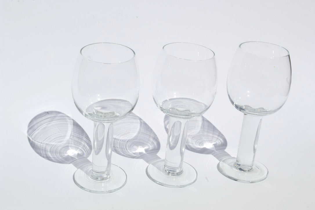 Vintage Orrefors Column Crystal Water Goblet
