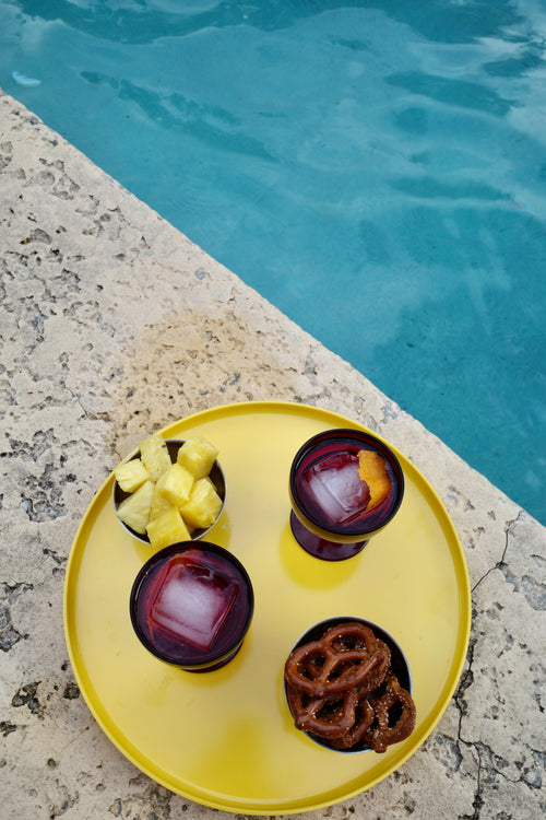 1960s Massimo Vignelli for Heller Yellow Serving Tray
