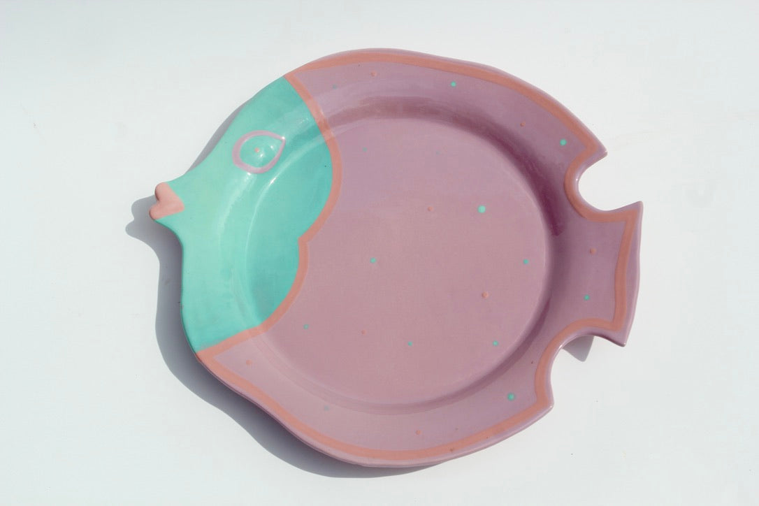 Julie Sanders Cyclamen Fish Plate