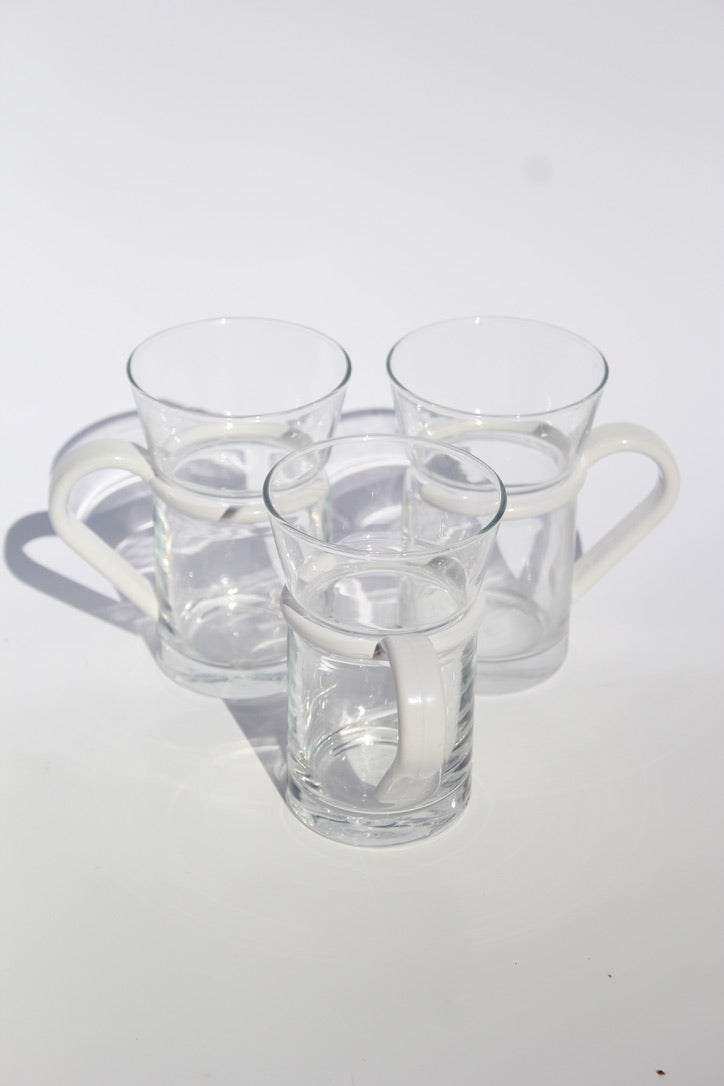 Glass coffee mugs