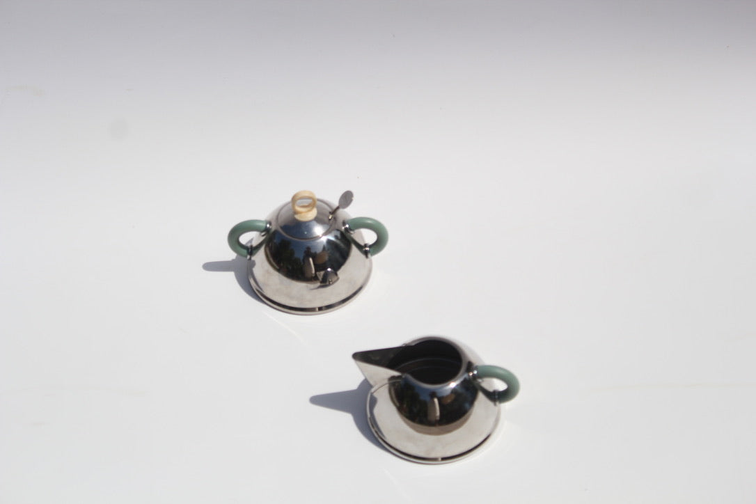 1985 Alessi Sugar Bowl + Creamer