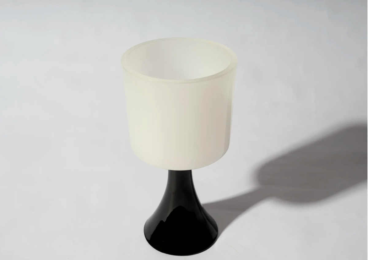 White and black bottle holder